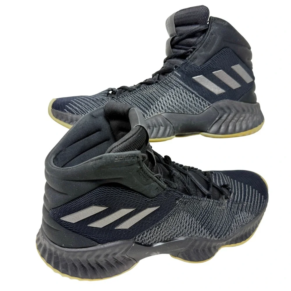 Adidas Pro Bounce 2018 Basketball Shoes Men's 11.5 Black Mid Top B41861